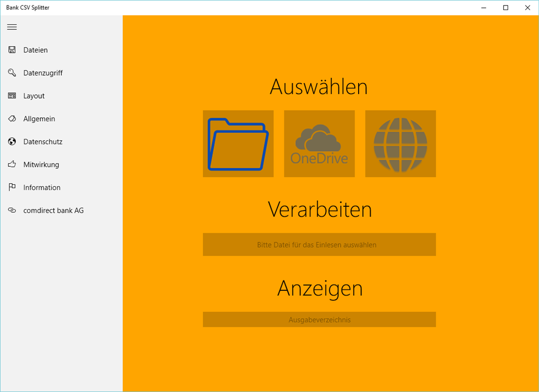 #2. Bank CSV Splitter (Windows) 来自: Thomas_Eickert