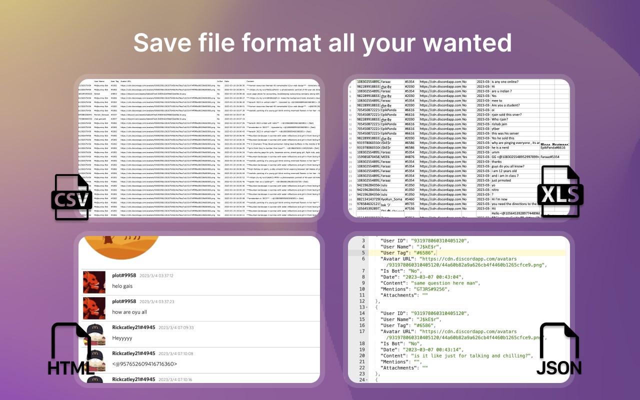 DiscordSaver - Export Discord Chat Messages
