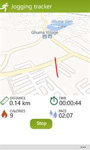 Jogging tracker screenshot 1