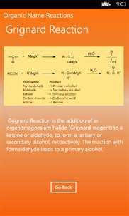 Organic Name Reactions screenshot 2