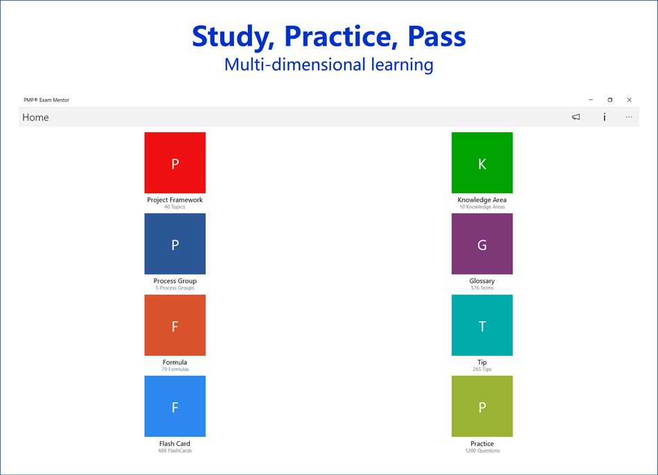 PMP® Exam Mentor (de Byte AppStudio) - (Windows Aplicaciones) — AppAgg