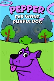 Pepper the Giant Purple Dog