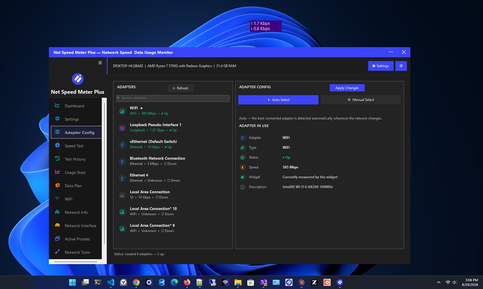 Net Speed Meter Plus screenshot