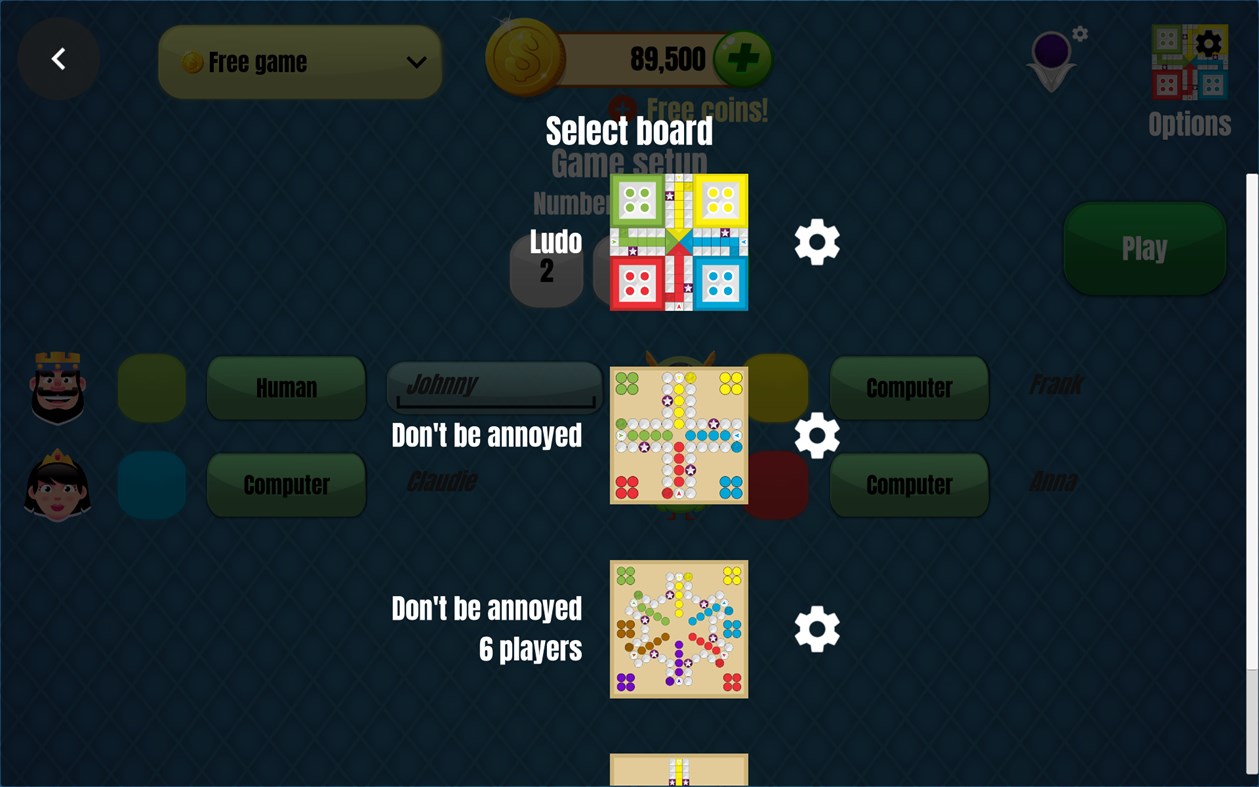 #6. Ludo Pachisi Dice Game (Windows) By: Azodus