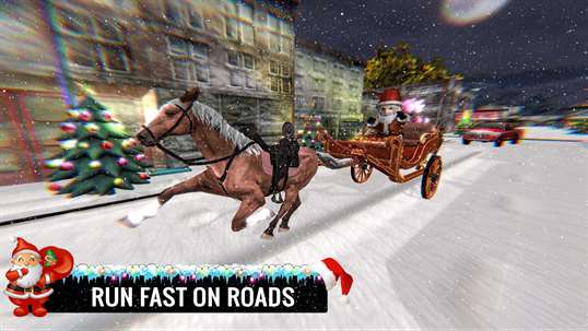 Christmas Horse Cart Xmas Santa Gift Delivery Game 2019 screenshot 3