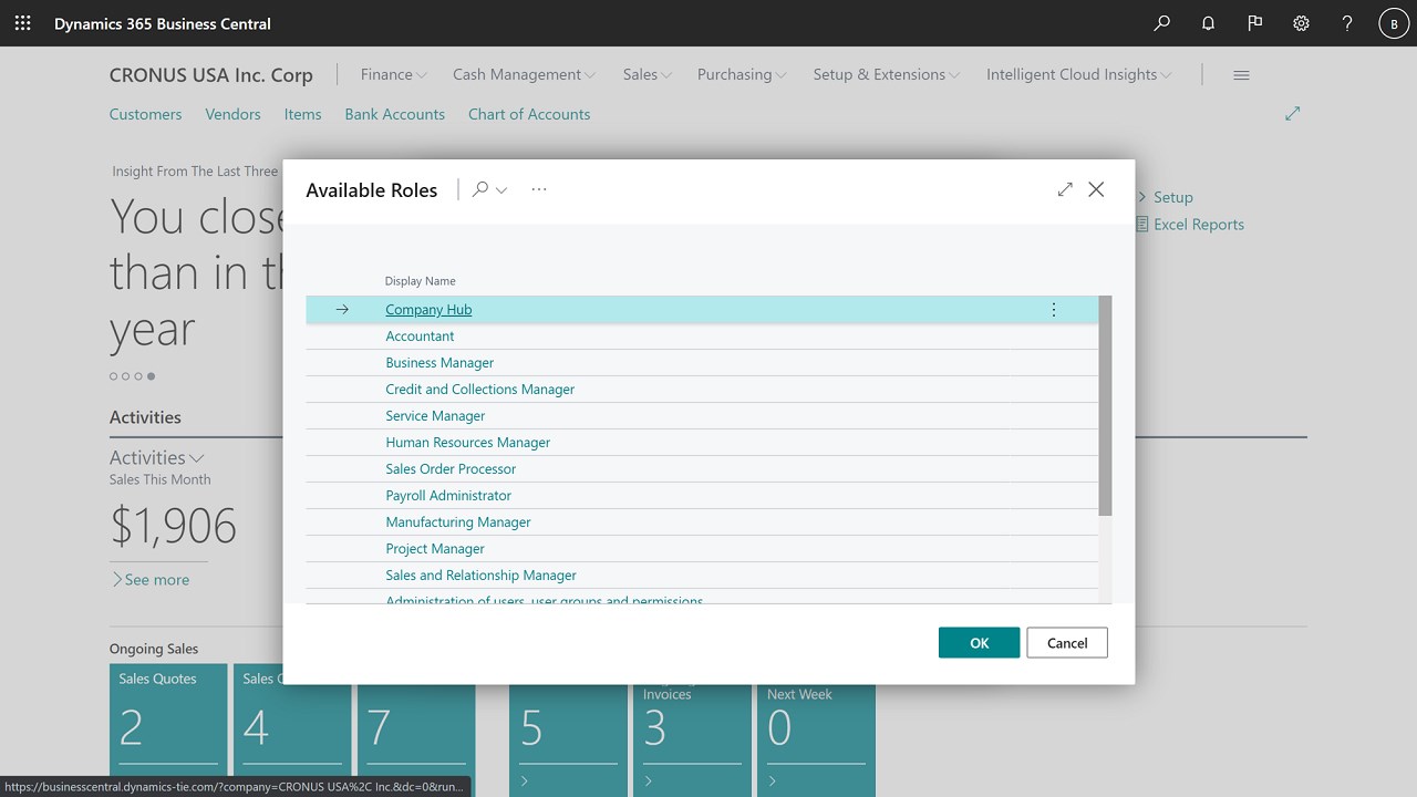 Snapshot 2 of Company Hub