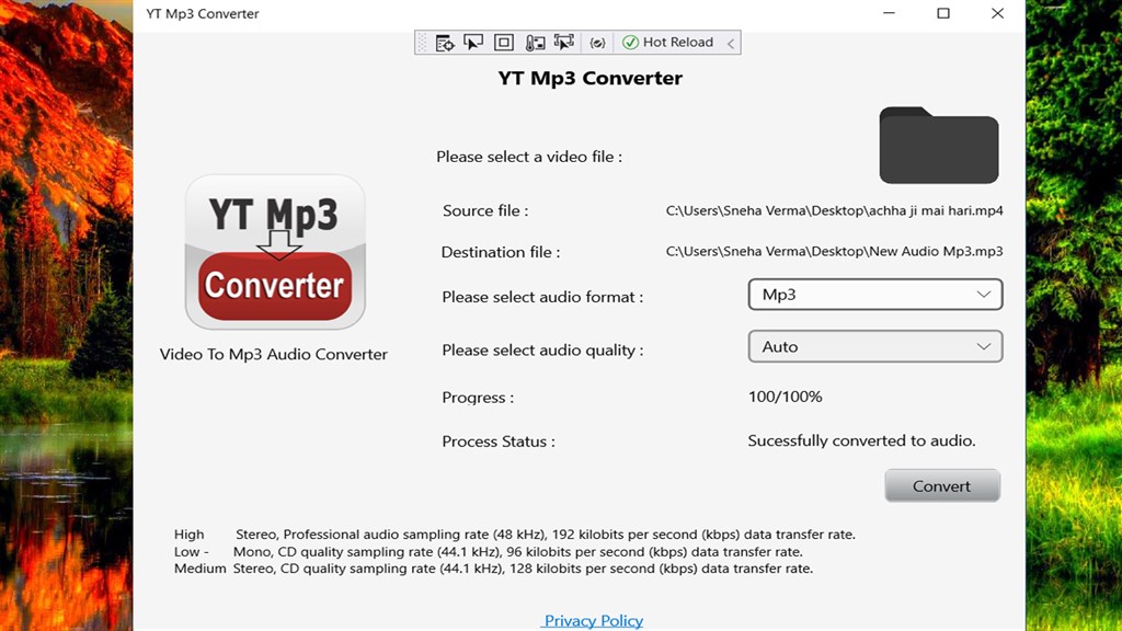 Converter shop mp3 second