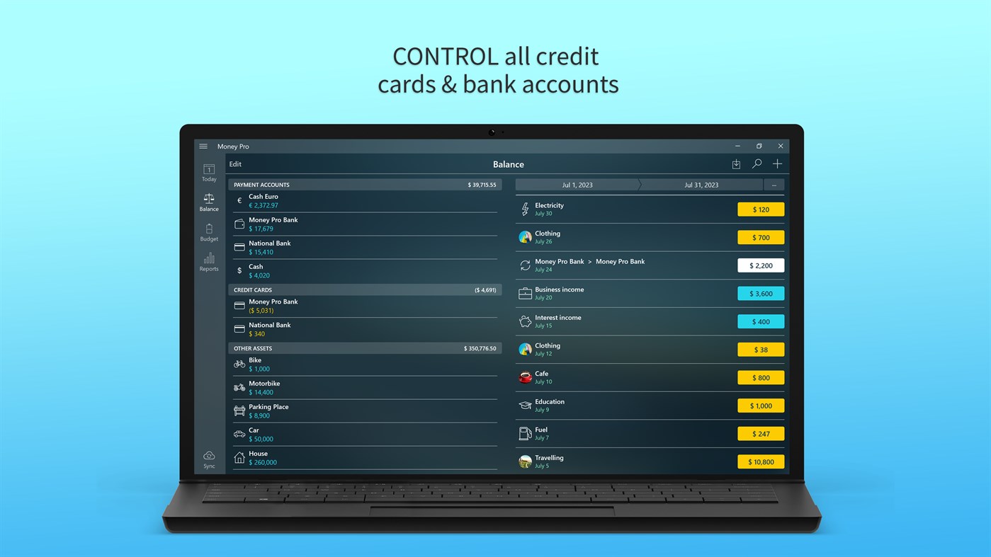 #2. Money Pro: Personal Finance (Windows) di: iBear LLC
