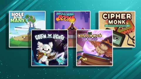Hole in Many + Mole Mine + Cipher Monk: Cassete + Owlbound Tomes + Golem Lights (Bundle)