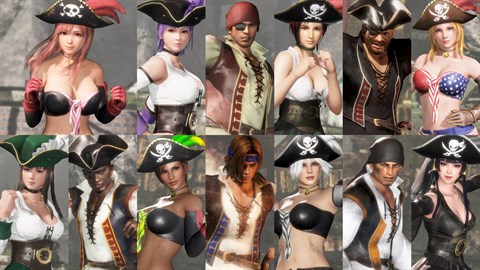 DOA6 De 7 havens piratdräkter 1