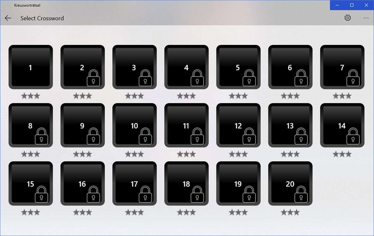 #4. Kreuzworträtsel (Windows) 由: Stefan Kueng