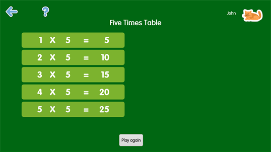 Times Tables Personal Assistant : Maths can be fun! screenshot 2