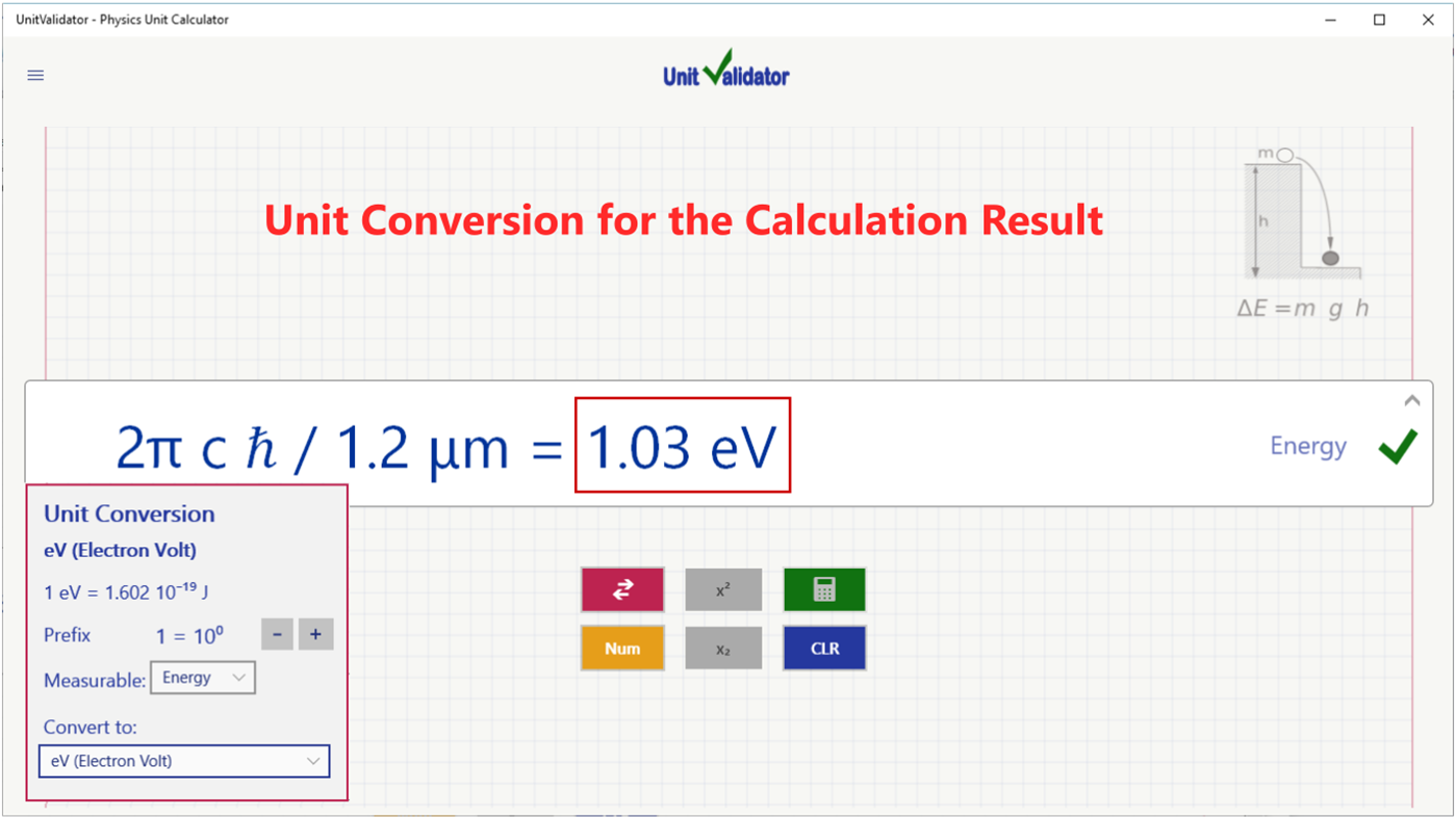 #5. UnitValidator - Physics Unit Calculator (Windows) Podle: Gidi Baum