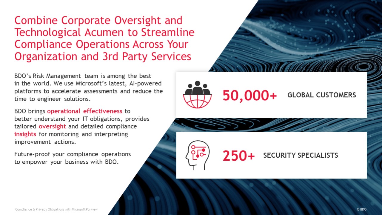 Snapshot 2 of Manage Compliance Obligations & Risks with Microsoft Purview