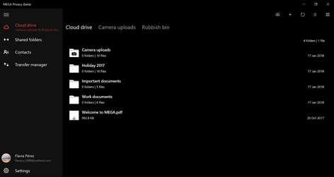 MEGA Privacy Screenshots 1
