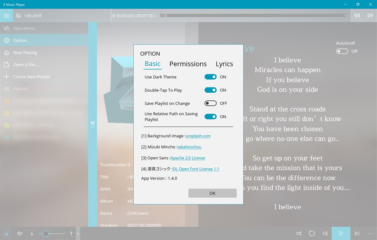 #4. Z Music Player (Windows) 由: bibohlog