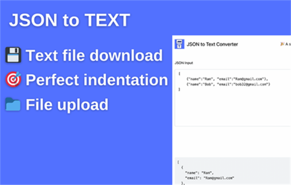 JSON to Text Converter