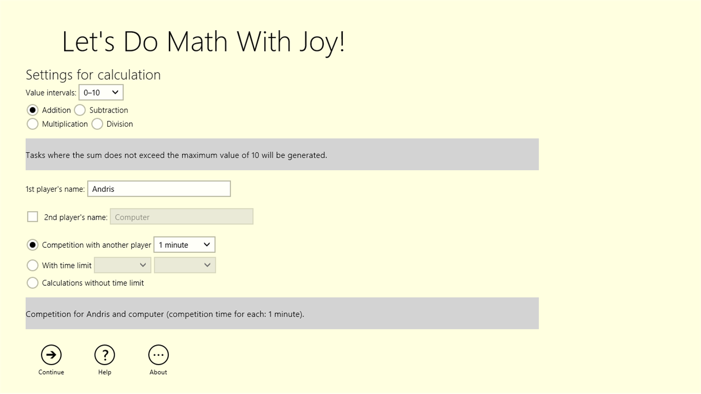 #2. Let's Do Math With Joy! (Windows) 由: Andris Buhanovskis