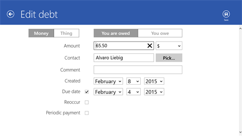IOU - debt manager Screenshots 2