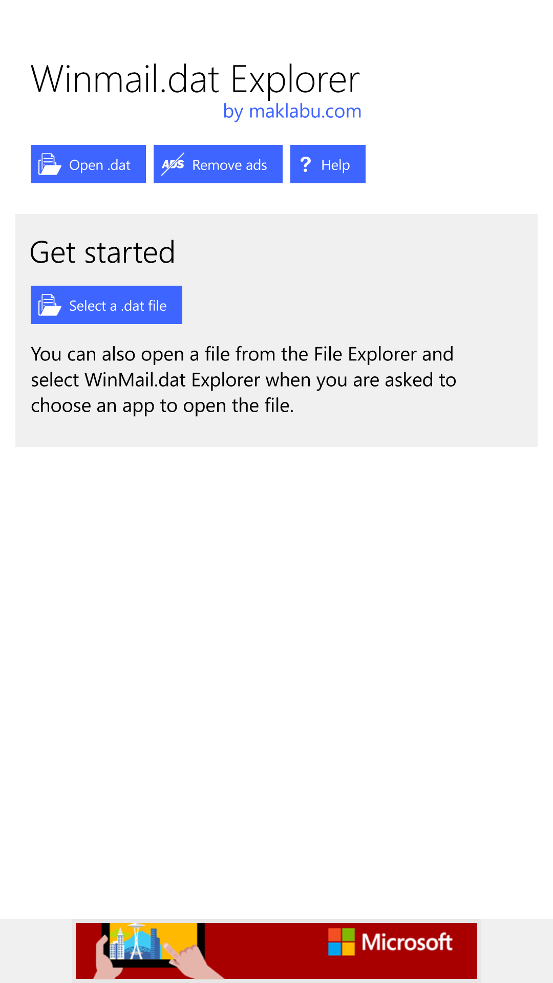 Winmail.dat Explorer screenshot
