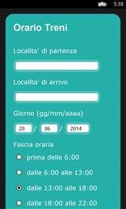 Orari Treni Italia screenshot 1