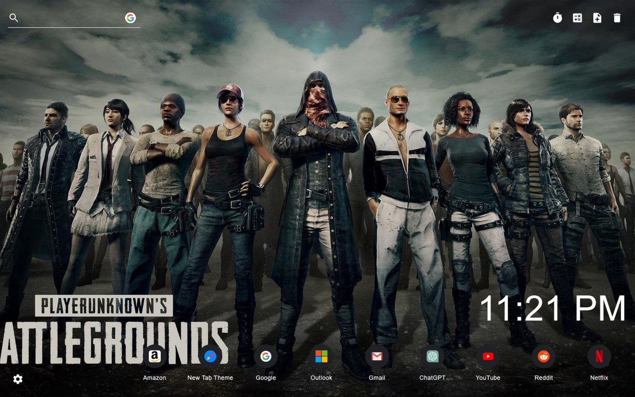 PUBG Wallpaper New Tab