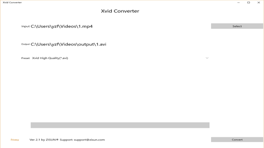 Xvid Converter screenshot 1