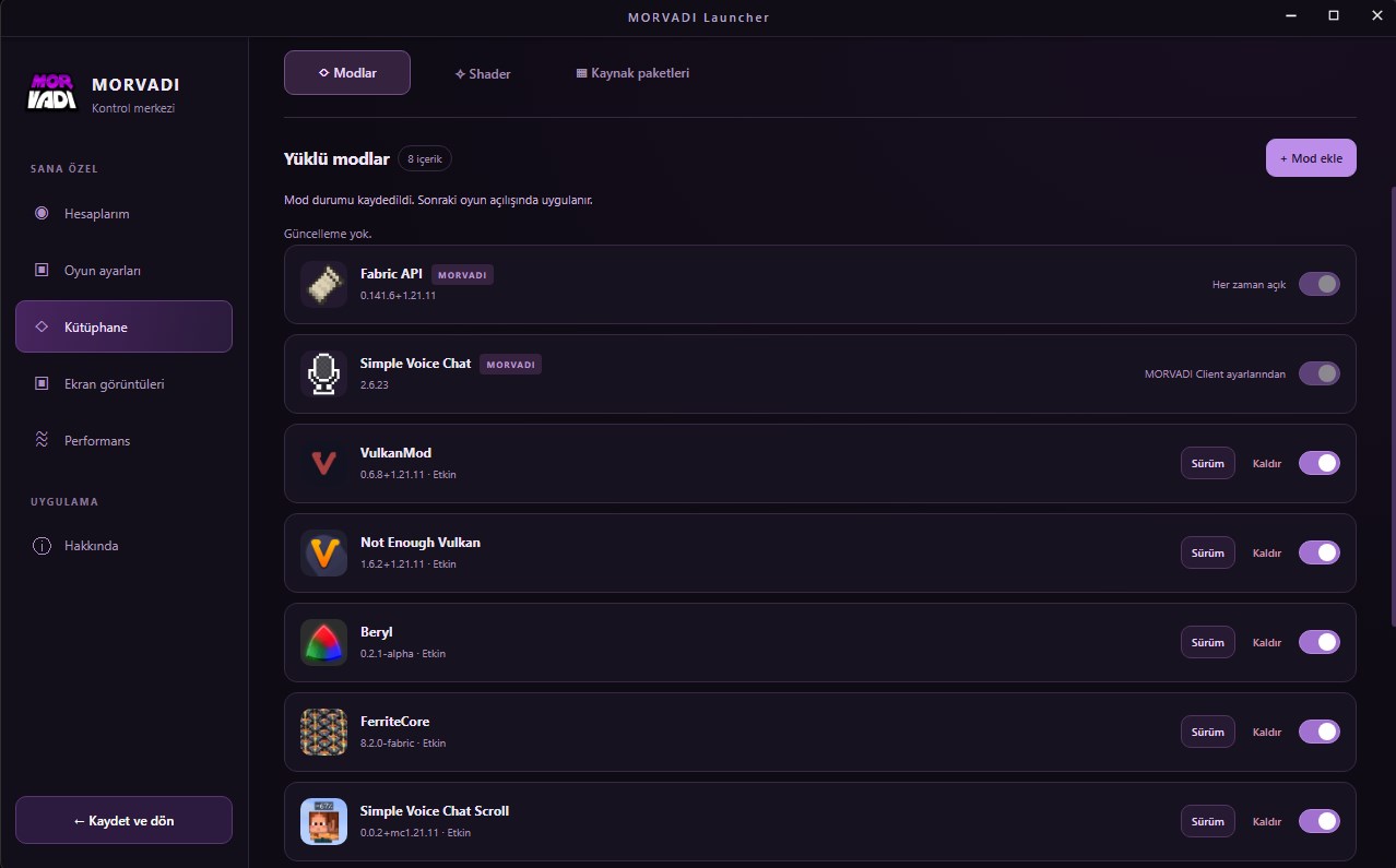 MORVADI Launcher screenshot