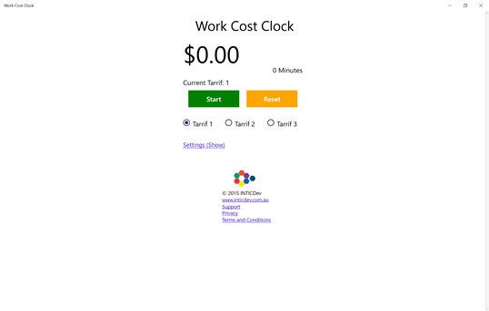 Work Cost Clock screenshot 2