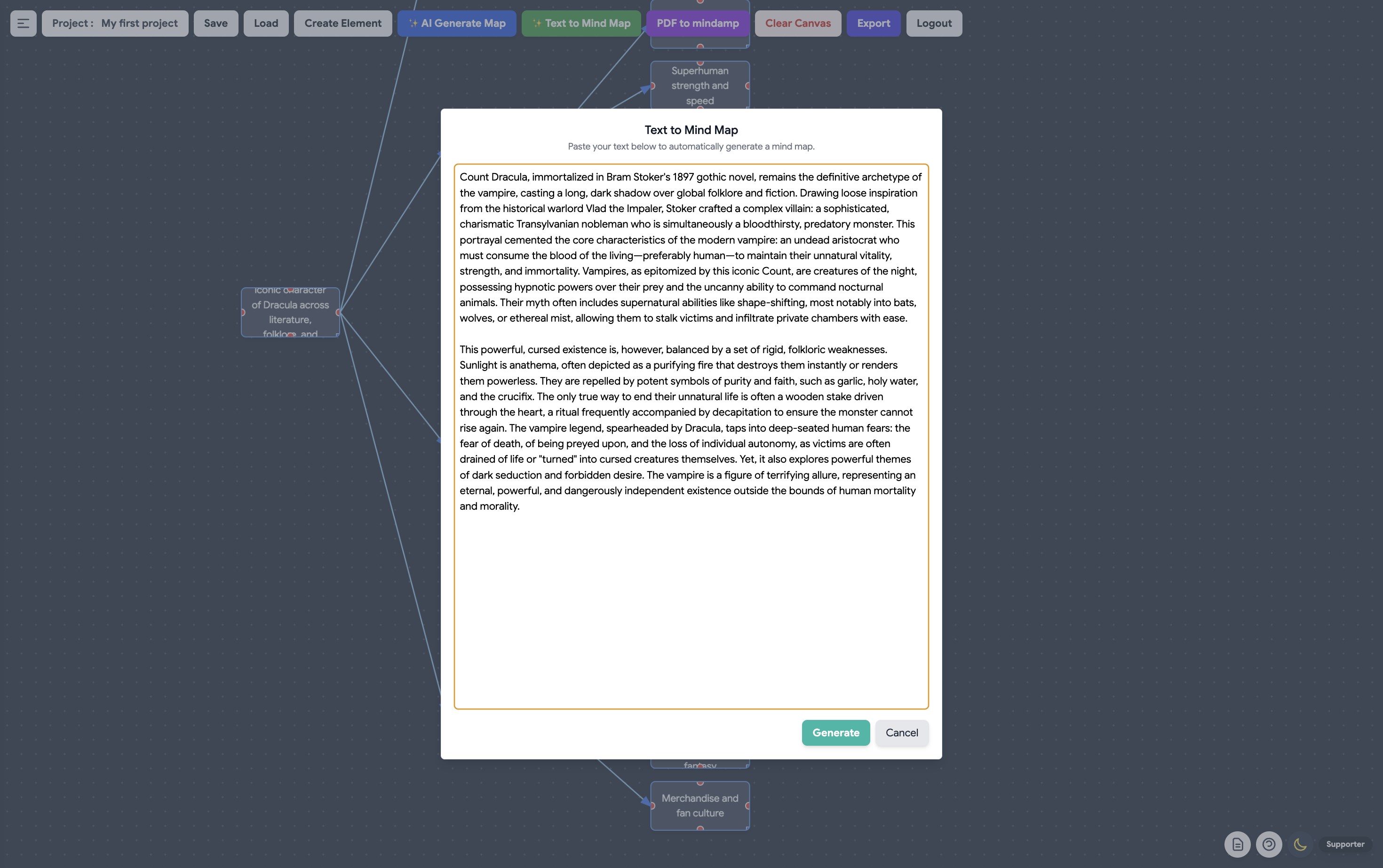 MindMap LM screenshot