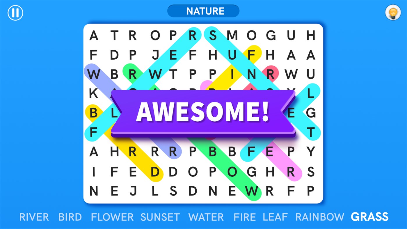 #3. Word Search - Word Puzzle Game (Windows) By: RV AppStudios