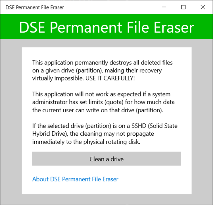 DSE Permanent File Eraser - PC - (Windows)