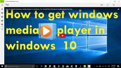 WindowsMedia Player User Guide Screenshots 1