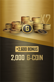 PUBG: удвоение G-Coin II (2000 + 2600 бонусных)