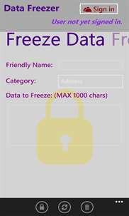 Data Freezer screenshot 1