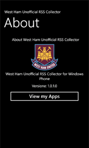 West Ham Unofficial RSS Collector screenshot 3