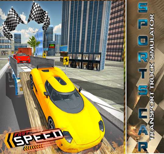 Sports Car Transport Truck Simulator screenshot 2