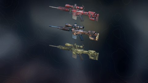 Weapon skins - Africa Tech, Grass Wave & Death Pool