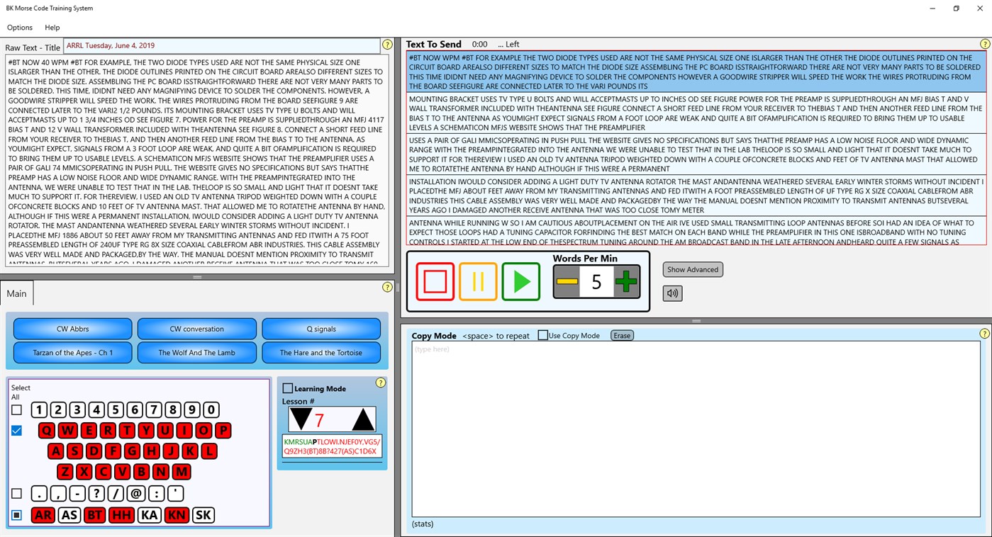 #1. BK Morse Code (Windows) di: BK Morse Code
