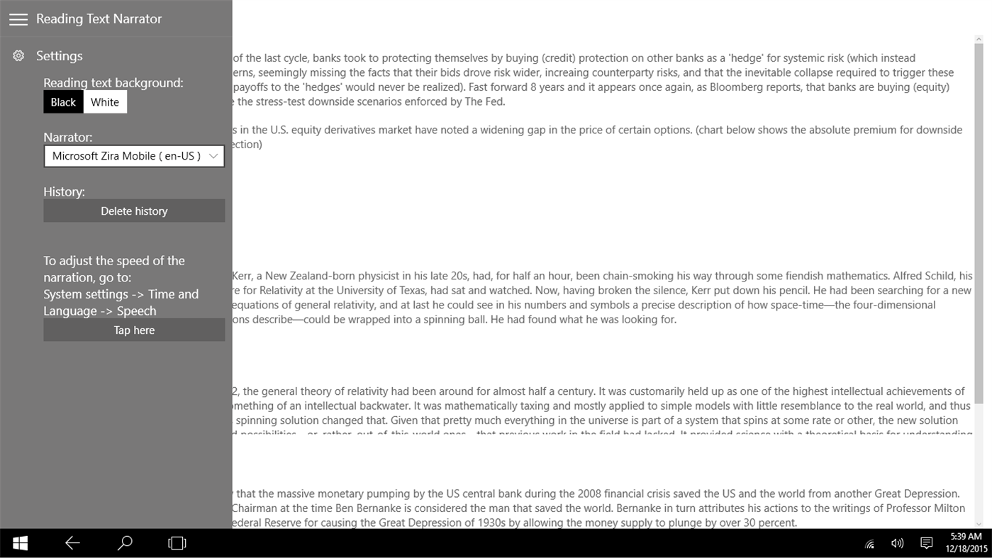 #5. Text Narrator for Reading/ Books/ Articles (Windows) By: VirtualAppsMaker