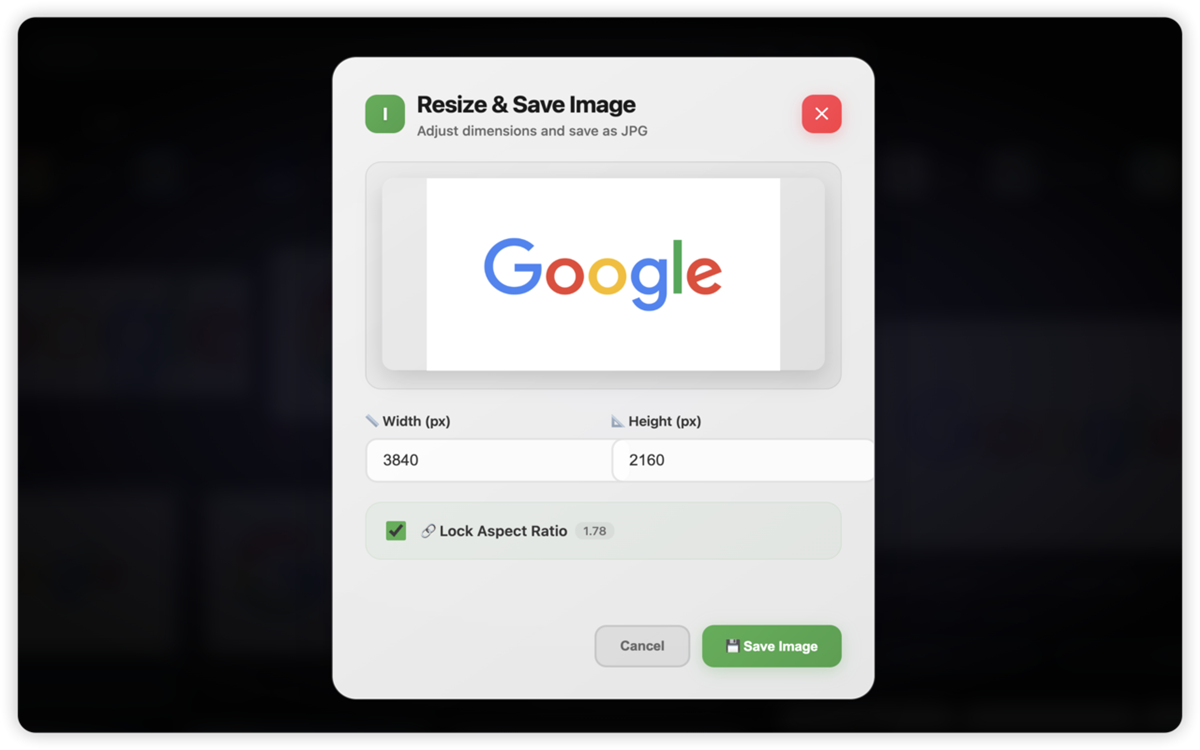 Imagic: Save Image as Type