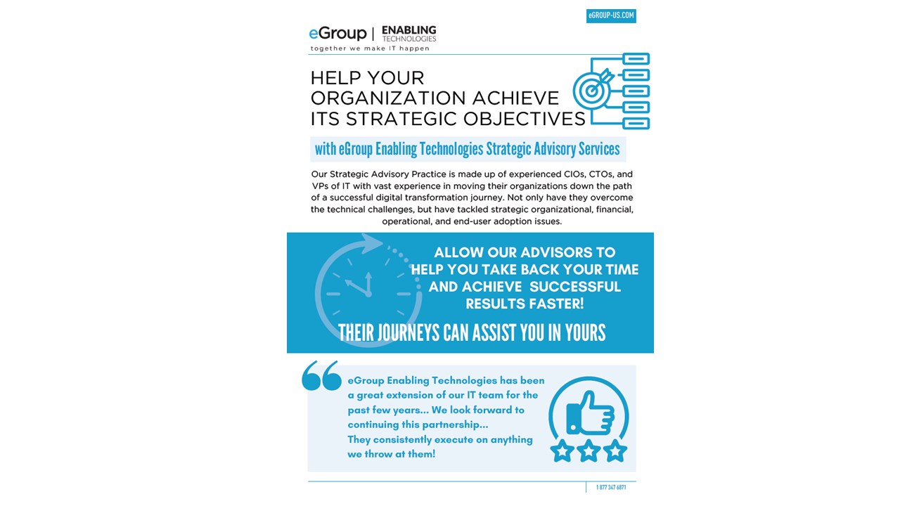 Snapshot 1 of Strategic Advisory Services: 1-Wk Briefing