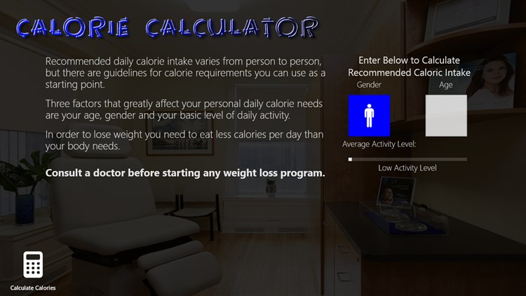 Calorie Calculator RT - PC - (Windows)