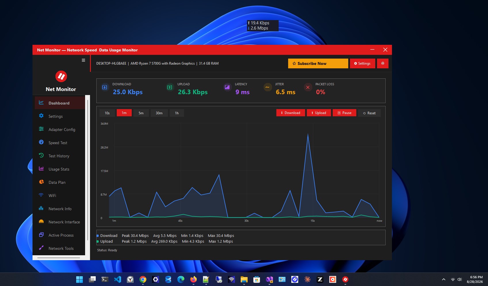 Net Monitor screenshot