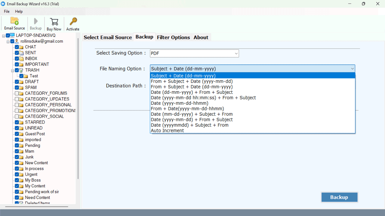 Snapshot 5 of RecoveryTools Email to HTML Converter