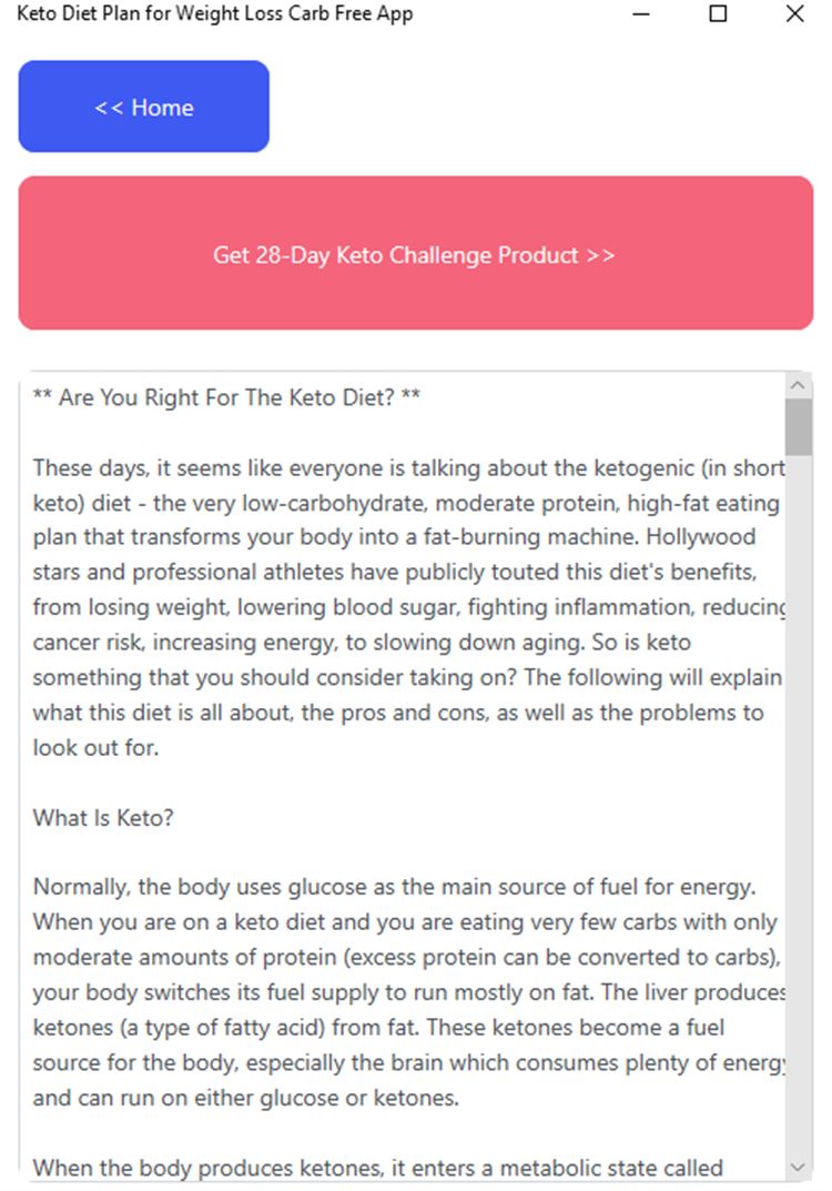 【图】Keto Diet Plan for Weight Loss Carb Free App(截图3)