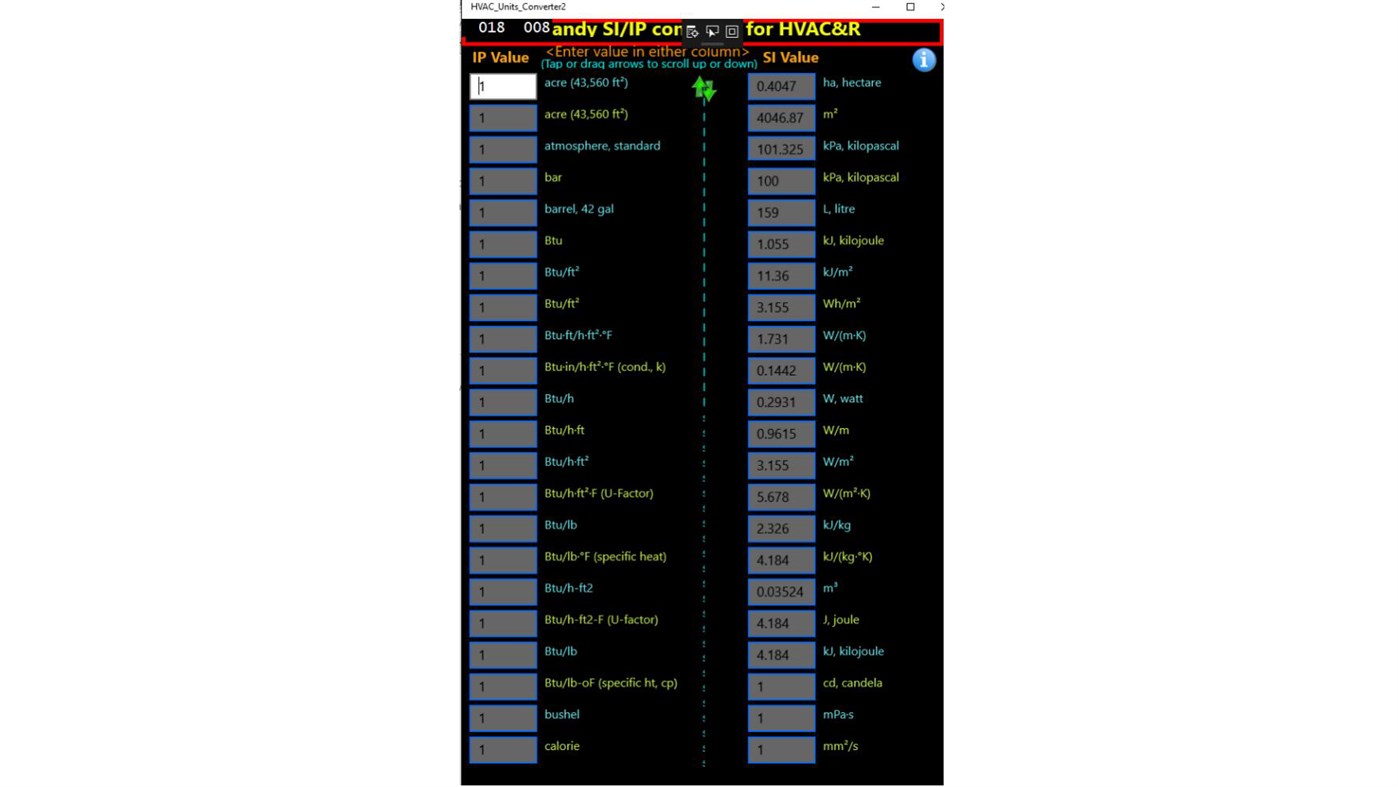 #2. HVAC_Units_Converter2 (Windows) 由: DEGapps