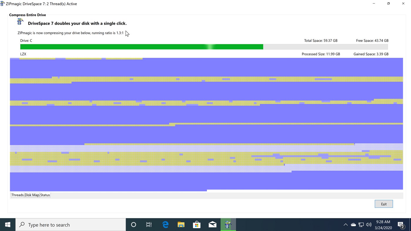 #5. DriveSpace (Windows) 由: ZIPmagic Software