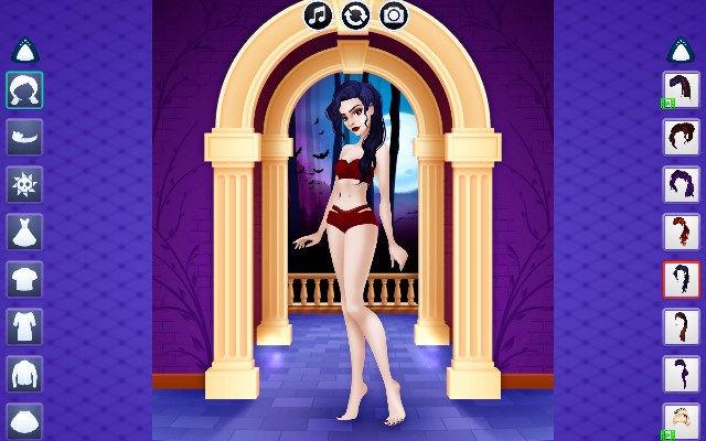 Gothic Dress Up Game