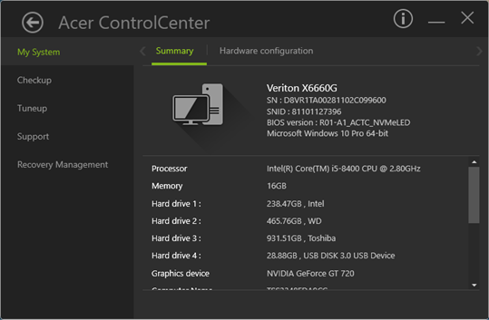 Control Center S screenshot 2